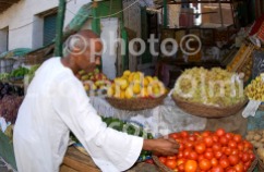 Egypt, El Quesir, fruit market