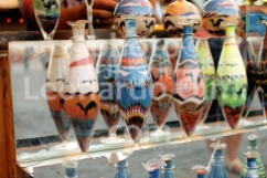Egypt, Sharm el Sheikh, Naama Bay, market, hand made sand bottles