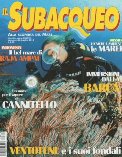 Il Subacqueo, July 2010, cover by Leonardo Olmi